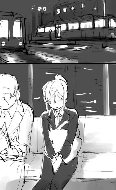 杀爱漫画,短篇10 电车痴汉1图