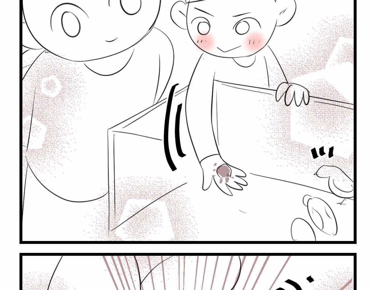 第一次做妈妈的真实感受漫画,83.小鸡啄手的感觉？2图